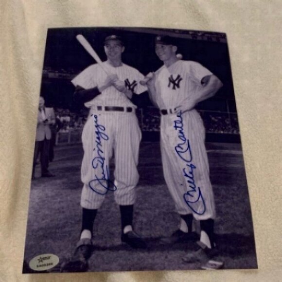undefined Other - Joe Dimaggio and Mickey Mantle signed ph